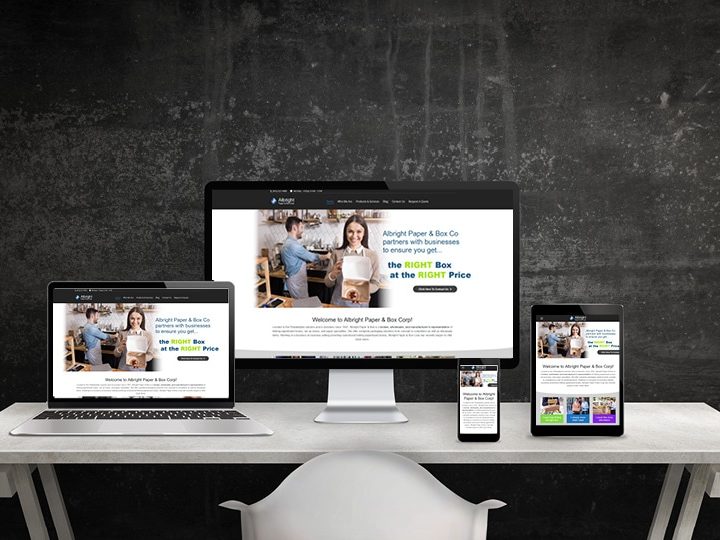 Albright Box Website Design | LMS Solutions