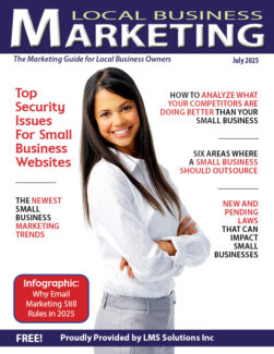 Local Business Marketing Magazine Cover July 2025 | LMS Solutions Inc