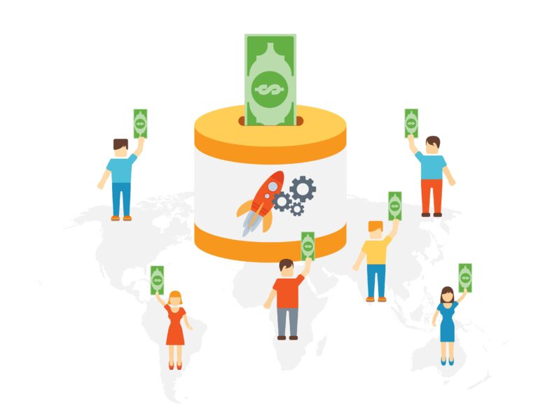 Crowdfunding Business Concept